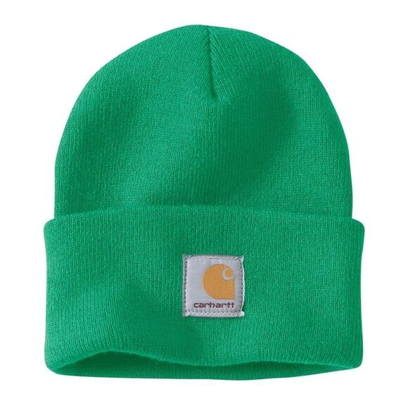 Bright green Carhartt Beanie Hat NEW - Picture 1 of 3